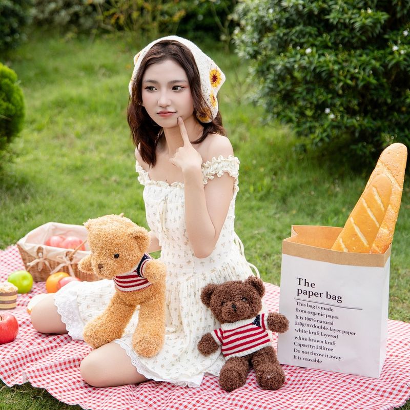 Set picnic gấu bông chụp ảnh tại Sachi Camping
